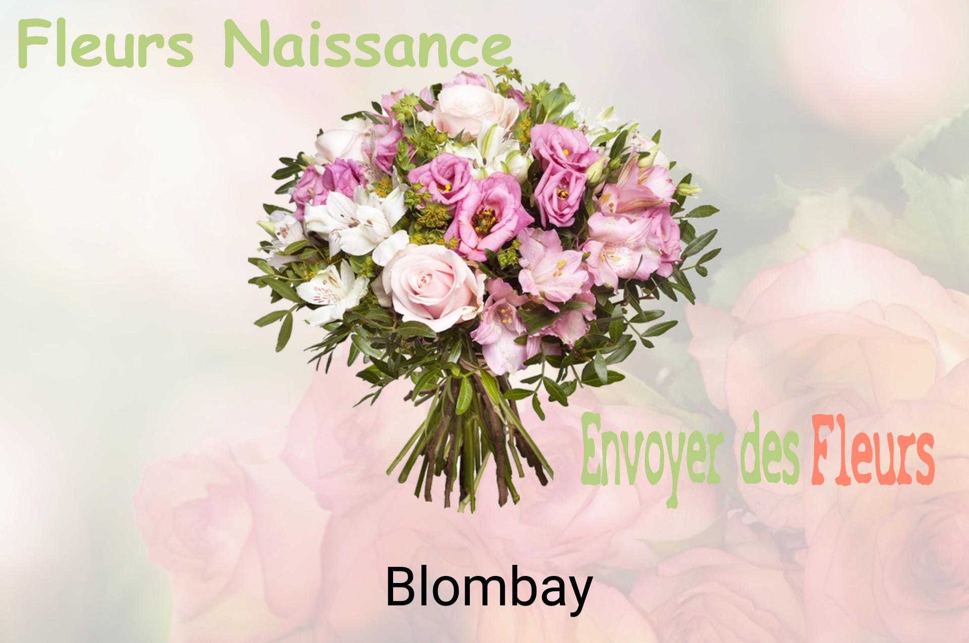 Bouquet de fleurs de naissance livré à Blombay
